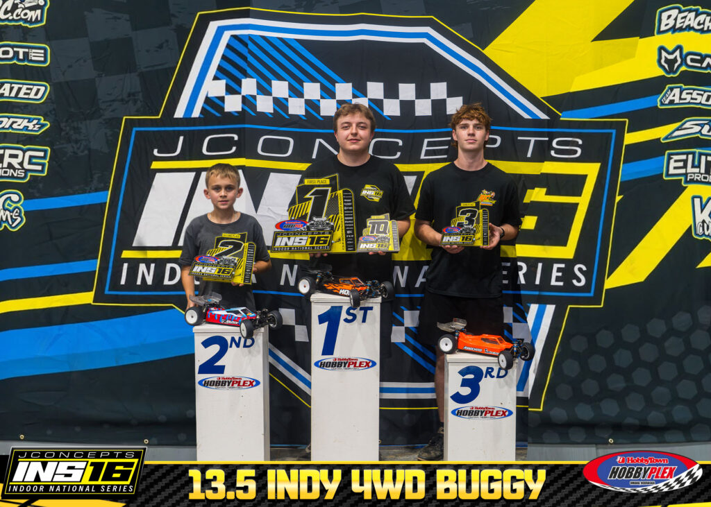 13.5 Independent 4WD Buggy1. Beau Jacobsen · 2. Alton Henley · 3. Adam McKown
