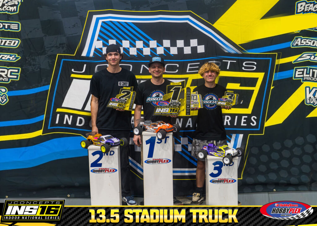 13.5 Stadium Truck1. Nick Gibson · 2. Emerson Sturgeon · 3. Owen Vanderbee