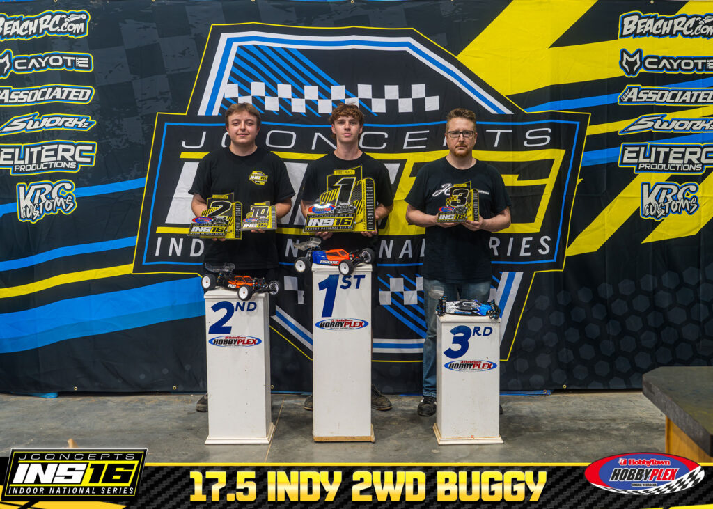 17.5 Independent 2WD Buggy1. Adam McKown · 2. Beau Jacobsen · 3. Wayne Schroeder