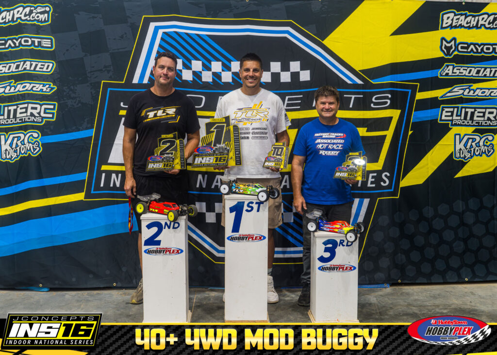 40+ 4WD Modified Buggy1. Casey Blasczyk · 2. David Alberico · 3. Allen Horn