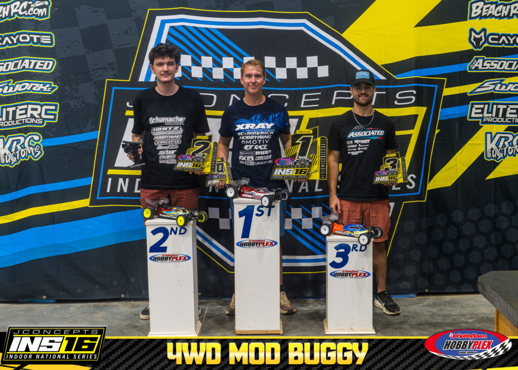 4WD Modified Buggy1. Chase Lemieux · 2. Broc Champlin · 3. Aydin Horne