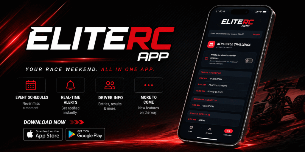 App RC Racing Schedule Notifications at the Elite