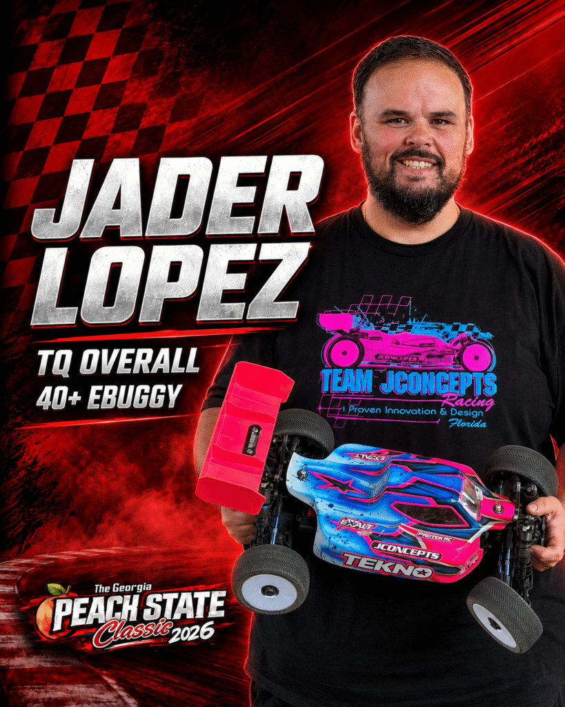Jader Lopez, 40+ EBuggy top qualifier at the 2026 Georgia Peach State Classic.